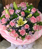 20Pink Roses,2 Lilum